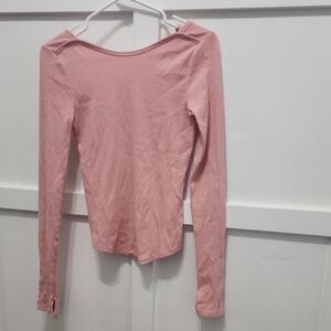 We The Free Pink Long Sleeve Top